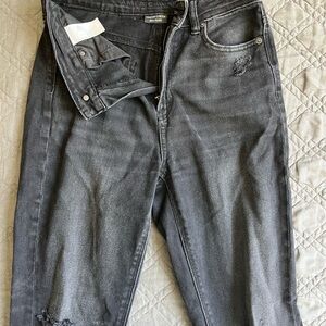 American Eagle Black Distressed Jeans